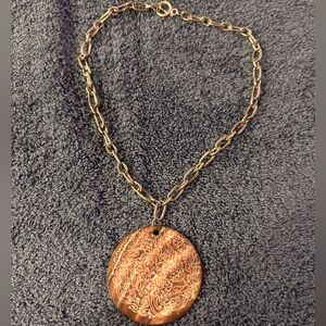 Etched Sea Shell Necklace